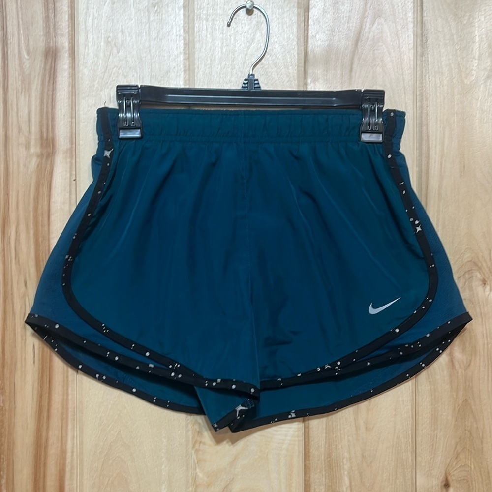 Nike‎ Teal and Black Running Shorts Size S